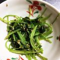 あーさーみぃー's cooksnap of when they made 三つ葉の胡麻炒め.