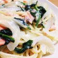 ＊美柚＊'s cooksnap of when they made シチューの素で簡単クリームパスタ.