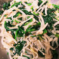 まいたけカレー's cooksnap of when they made ほうれん草ともやし＆えのきの胡麻和え.