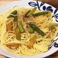 クックV4WJS0☆'s cooksnap of when they made オリーブ醤油で♪焼きアスパラのパスタ.