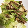 miha33's cooksnap of when they made 野菜モリモリ♡茸とレタスのホットサラダ.