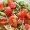にんにく星人's cooksnap of when they made 簡単♪トマトとキュウリ もやしの酢の物♡.