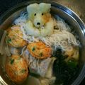 M130018's cooksnap of when they made 鶏の大根おろしアート(みぞれ)鍋.