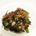 まちゃみ1225's cooksnap of when they made 春菊とベーコンの中華ペペロンチーノ炒め.