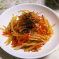 Jyohana's cooksnap of when they made 大根の皮と人参のきんぴら☆.