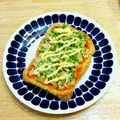 YUZVIO's cooksnap of when they made ✰玉葱とピーマンのピザ風トースト✰.