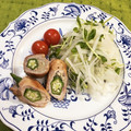 蒼の雫sp's cooksnap of when they made オクラとエノキの肉巻き.
