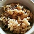 キョッポ's cooksnap of when they made ごま油香る♪マッシュルームの炊き込みご飯.