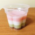 t185's cooksnap of when they made 簡単すぎる！食後のデザートに３色プリン.