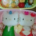 ぷにょ繭's cooksnap of when they made ひな祭り＊キティちゃんのお雛様＊キャラ弁.