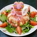 みーしゃん＊＊'s cooksnap of when they made 生ハムアボカド 塩レモンサラダケーキ.