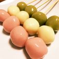モケ缶's cooksnap of when they made ひな祭りにも✼白玉で3色お団子！！.