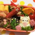 3chan。's cooksnap of when they made 簡単キャラ弁 おかず 着ぐるみリラックマ.