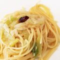 tomo8686's cooksnap of when they made ＊たっぷりねぎ＊のにんにくスパゲティ.