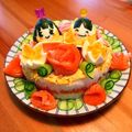♪みんころ♪'s cooksnap of when they made ひな祭り ちらし寿司ケーキ(^^).