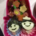 ゆんぴー's cooksnap of when they made 簡単キャラ弁♪ひな祭り♪お雛様＆お内裏様.