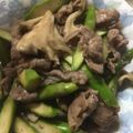 たまねぎ大好き's cooksnap of when they made 牛肉アスパラのオイスター炒め.