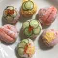 2mママさん's cooksnap of when they made お手軽☆節約手まり寿司〜ひな祭りやお節に.