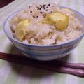 デリっち's cooksnap of when they made 秋の味覚　＊栗ご飯＊.