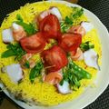 M130018's cooksnap of when they made 寿司ケーキ〜お祝いやひな祭りに〜.