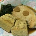 ﾁｮﾎﾞﾋﾟ's cooksnap of when they made トンボ節（ビンチョウ鮪の生利節）の煮付け.