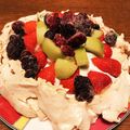 KiyokoF's cooksnap of when they made オーストラリアのパブロバ（メレンゲ菓子）.