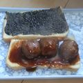 きらり流れ星's cooksnap of when they made ハンバーグソース ミートボールにも。.