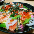 honoyuna's cooksnap of when they made ちらし寿司.