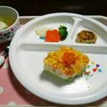 あきろっち's cooksnap of when they made 菱餅もどきご飯（離乳食／後期／ひな祭り）.