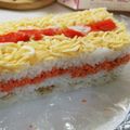 kokakokko's cooksnap of when they made まだ間に合う！牛乳パック活用簡単押し寿司.