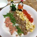ひなのなのなの's cooksnap of when they made 彩り寿司 ひな祭り初節句お祝いお弁当.