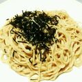 はちみつ大好きプー's cooksnap of when they made 自分好み♪「ややクリーム明太子スパ」.