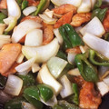 スティッチ、's cooksnap of when they made ぽん酢で減塩☆鮭と野菜の甘酢炒め.
