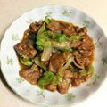 mk0514's cooksnap of when they made 牛肉とレタスのオイスターソース炒め.