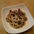 クック75ML0P☆'s cooksnap of when they made 塩昆布で決まる豚こまれんこんの炒めもの.