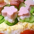 ももちゃんパンダ's cooksnap of when they made ひな祭りに♡簡単3色飾り　.