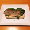 ❁Abake❁'s cooksnap of when they made 焼きレタス粗挽き黒胡椒ベーコントースト！.