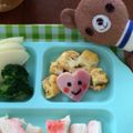 パンキーちゃん♬'s cooksnap of when they made バレンタインに♪ハートちゃん＊キャラ弁.