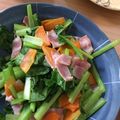ともぱんたから's cooksnap of when they made 小松菜とベーコンのゆず胡椒ポン酢炒め.