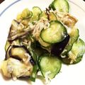 ⊃蜜柑⊂'s cooksnap of when they made しらすとキュウリとナスの胡麻ポン酢和え.