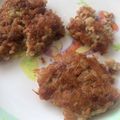 せまめのキッチン's cooksnap of when they made 離乳食 納豆ハンバーグ.