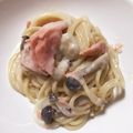 ＊Kashifa's cooksnap of when they made サーモンのクリームパスタ・レモン風味。.
