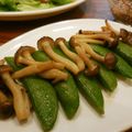 のりてぃｓｘ's cooksnap of when they made スナップエンドウとしめじのナムル.