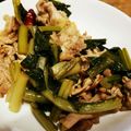 つばさじゅん's cooksnap of when they made 酒&ご飯泥棒！野沢菜と豚コマの油炒め♡.