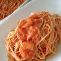 りゅう＆ゆう＆りょう's cooksnap of when they made 簡単！お店のえびのトマトクリームパスタ♪.