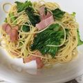 olive1107's cooksnap of when they made のらぼう菜deペペロンチーノ.
