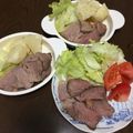 山口ママ's cooksnap of when they made 歯ごたえのある牛バラのローストビーフ.
