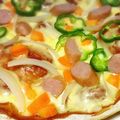 舞花ちゃん☆'s cooksnap of when they made フライパンde餃子の皮ピザ.