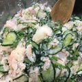 megomo's cooksnap of when they made きゅうりたっぷりタラモサラダ.