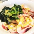 ごろうまるママ's cooksnap of when they made 菜の花といかのからし酢味噌和え♪.